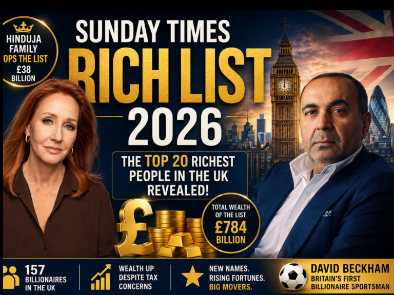 Sunday Times Rich Full List 2026:  Who are the wealthiest
