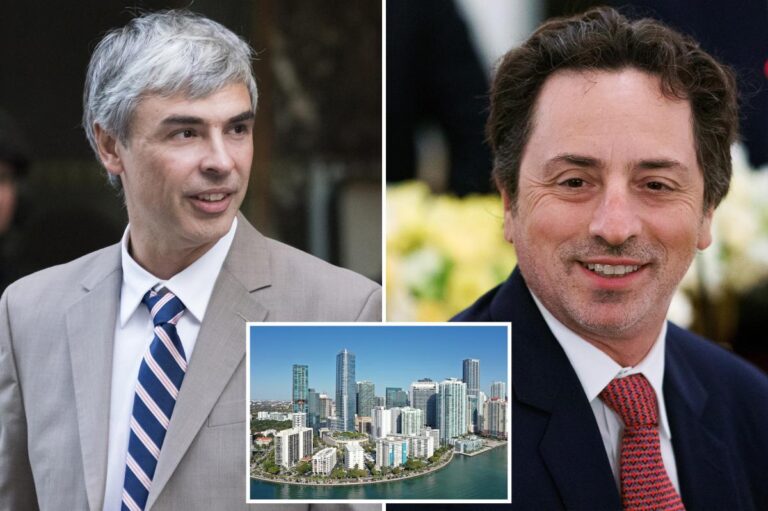 Google quadruples Miami office space as Larry Page, Sergey Brin