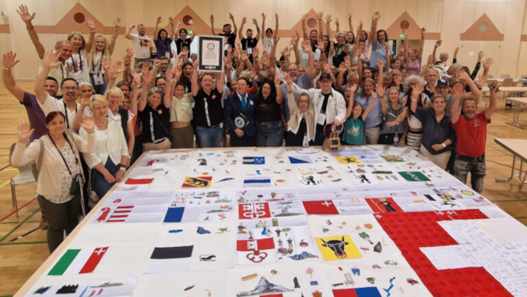 Stitch in time saves lives: Swiss artists auction record breaking embroidery